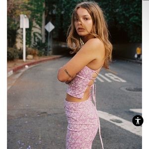 Zara Matching Set Pants & Crop Top